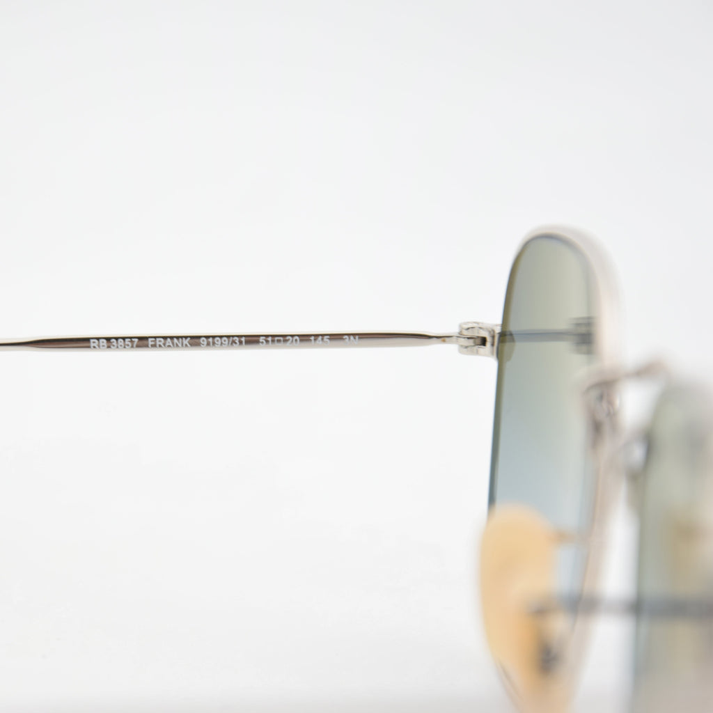 SOLAIRE :RAY BAN RB3857 FRANK BLEU/SILVER