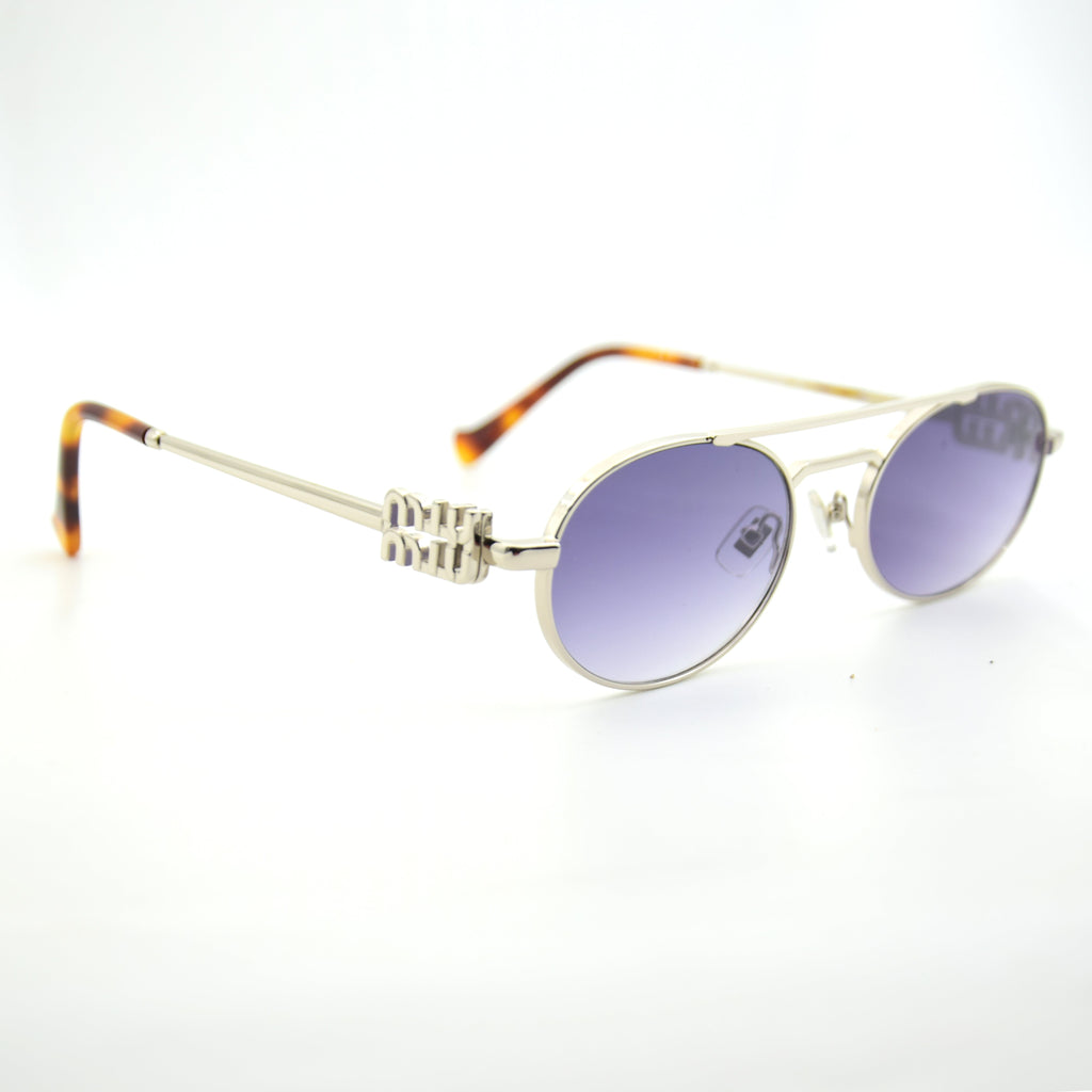 SOLAIRE: MIU MIU MU54ZS SILVER/BLACK