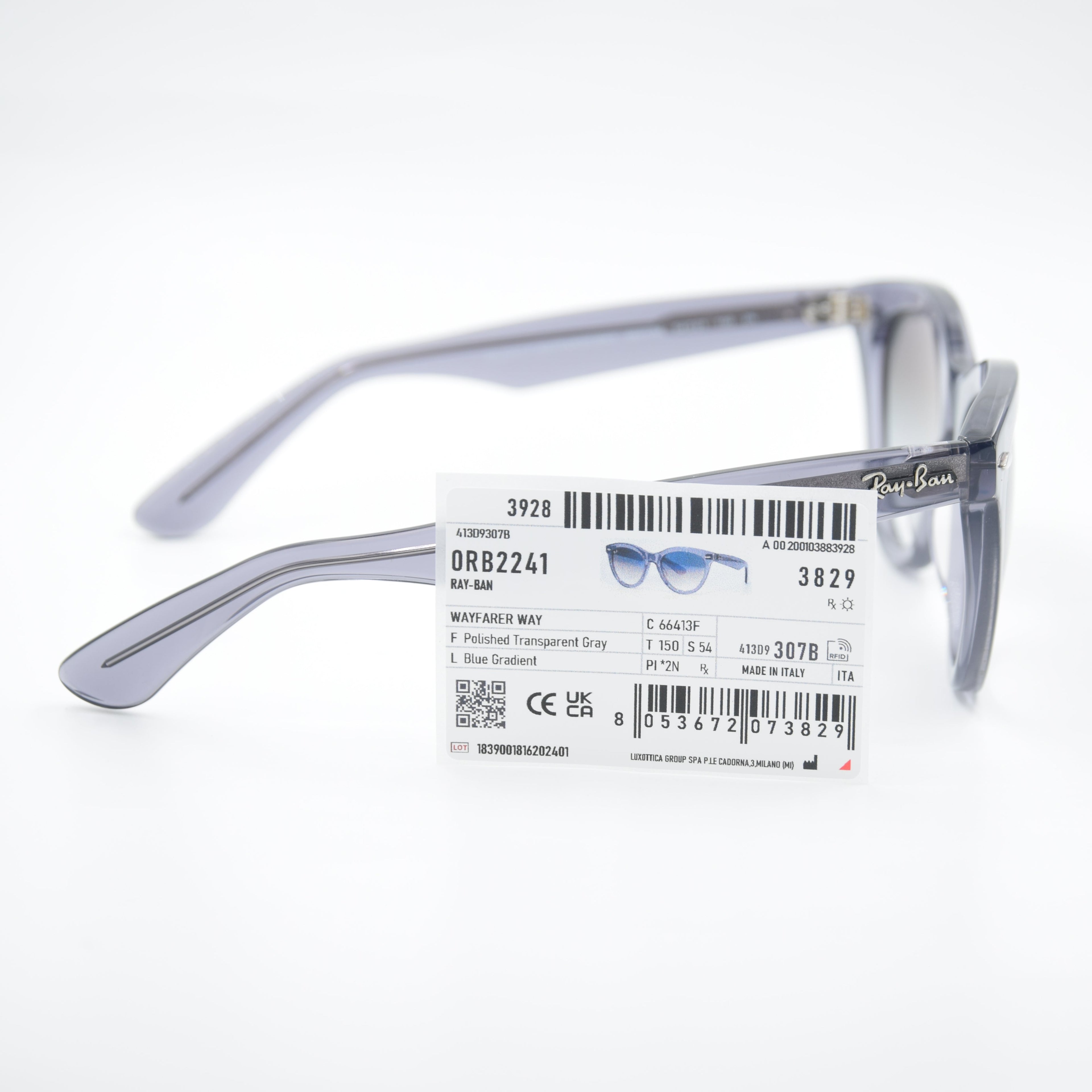 SOLAIRE :RAY-BAN RB2241-F WAYFARER 6641/3F