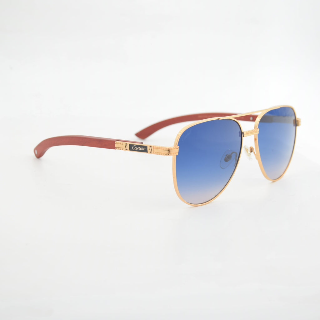 SOLAIRE :CARTIER CT0858S CAT.3 BLEU SANTOS-DUMONT