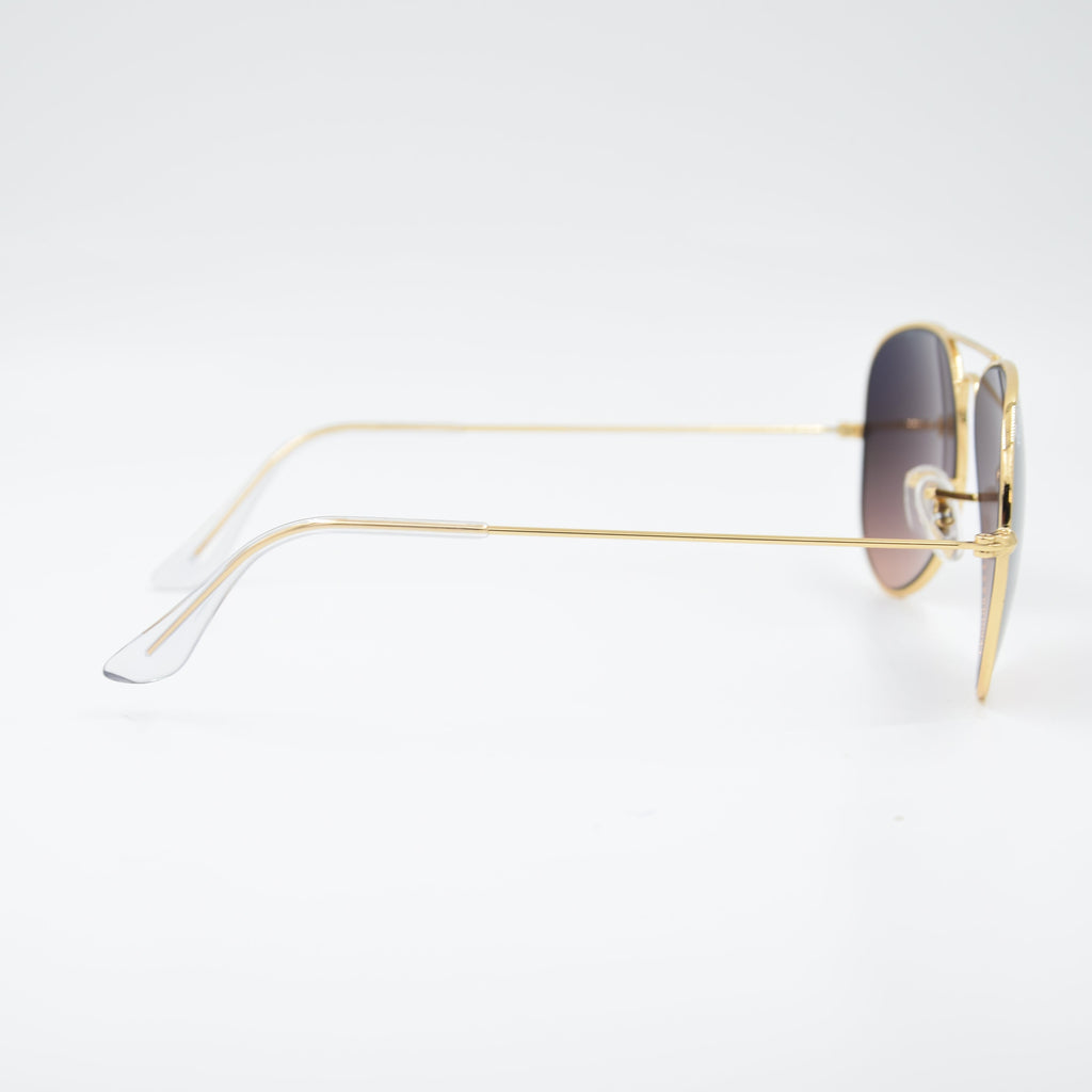 SOLAIRE :RAY-BAN RB3025 AVIATOR LARGE METAL C0013E